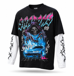 Black Glitter Shadows Longsleeve