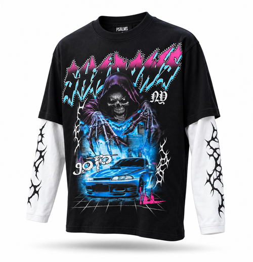 Black Glitter Shadows Longsleeve