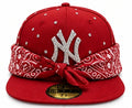 New Era 59FIFTY Custom NY Bandana & Strass Red