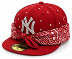 New Era 59FIFTY Custom NY Bandana & Strass Red