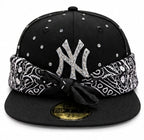 New Era 59FIFTY Custom NY Bandana & Strass Black