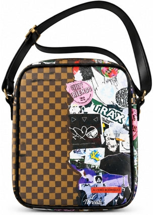 Alviero Rodriguez Urban Chaos Patchwork Crossbody Bag