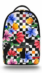 Alviero Rodriguez Bloom Checkered Backpack