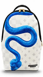 Alviero Rodriguez Blue Viper White Backpack