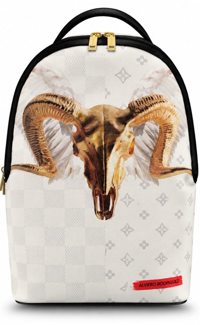 Alviero Rodriguez Angel Ram White Backpack