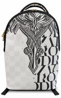 Alviero Rodriguez Tribal Eagle White Backpack