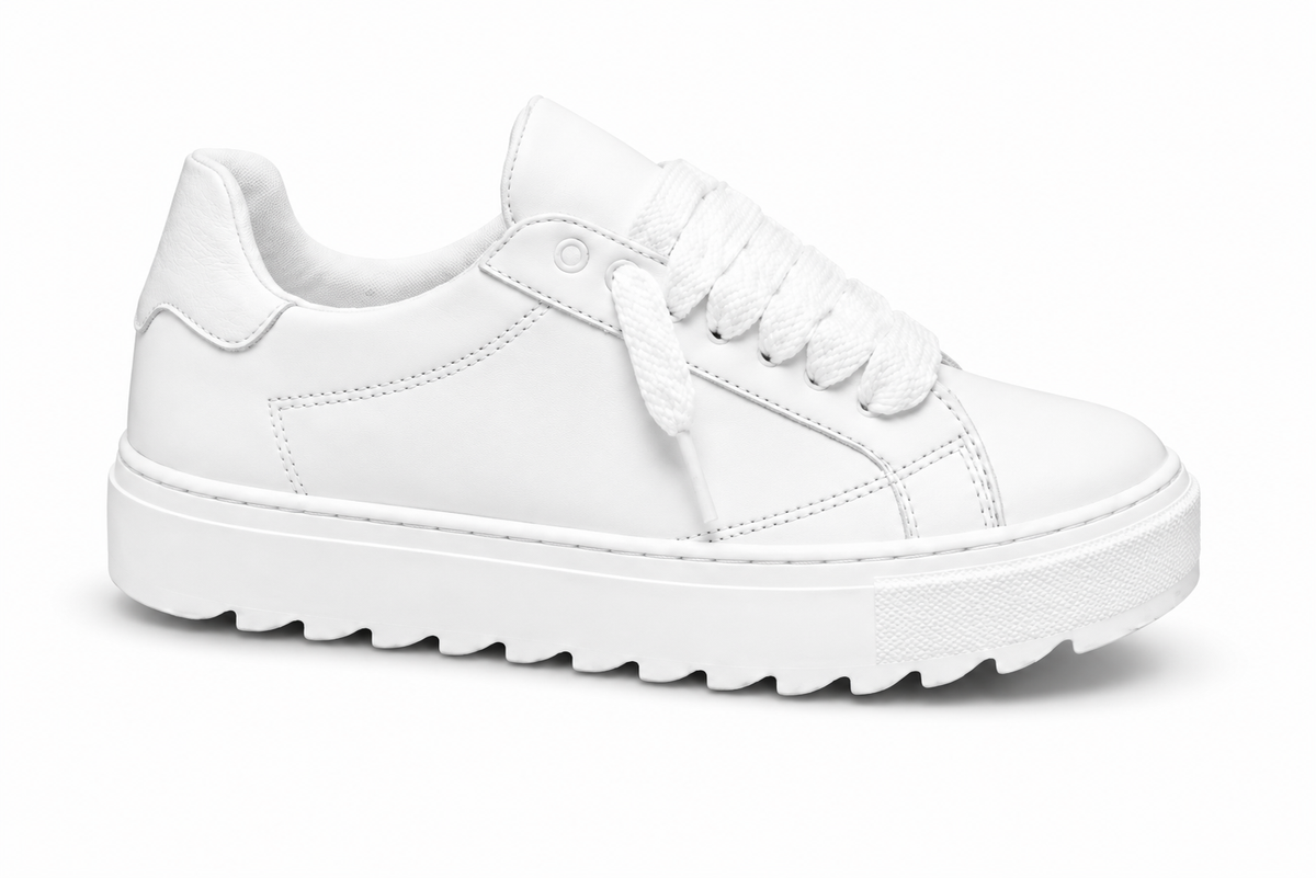 BLANK LOW – TRIPLE WHITE LEATHER