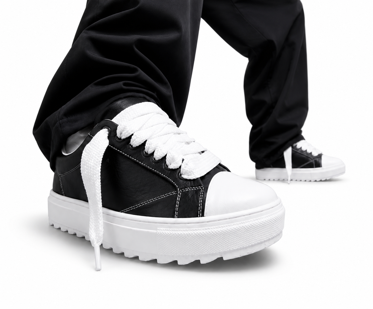 BLANK LOW – Black Leather