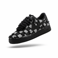 Nike Air Force 1 Custom “Denim Checks Black"