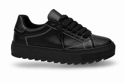 BLANK LOW – TOTAL BLACK LEATHER