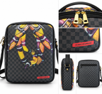 Alviero Rodriguez Viper Venom Black Crossbody Bag