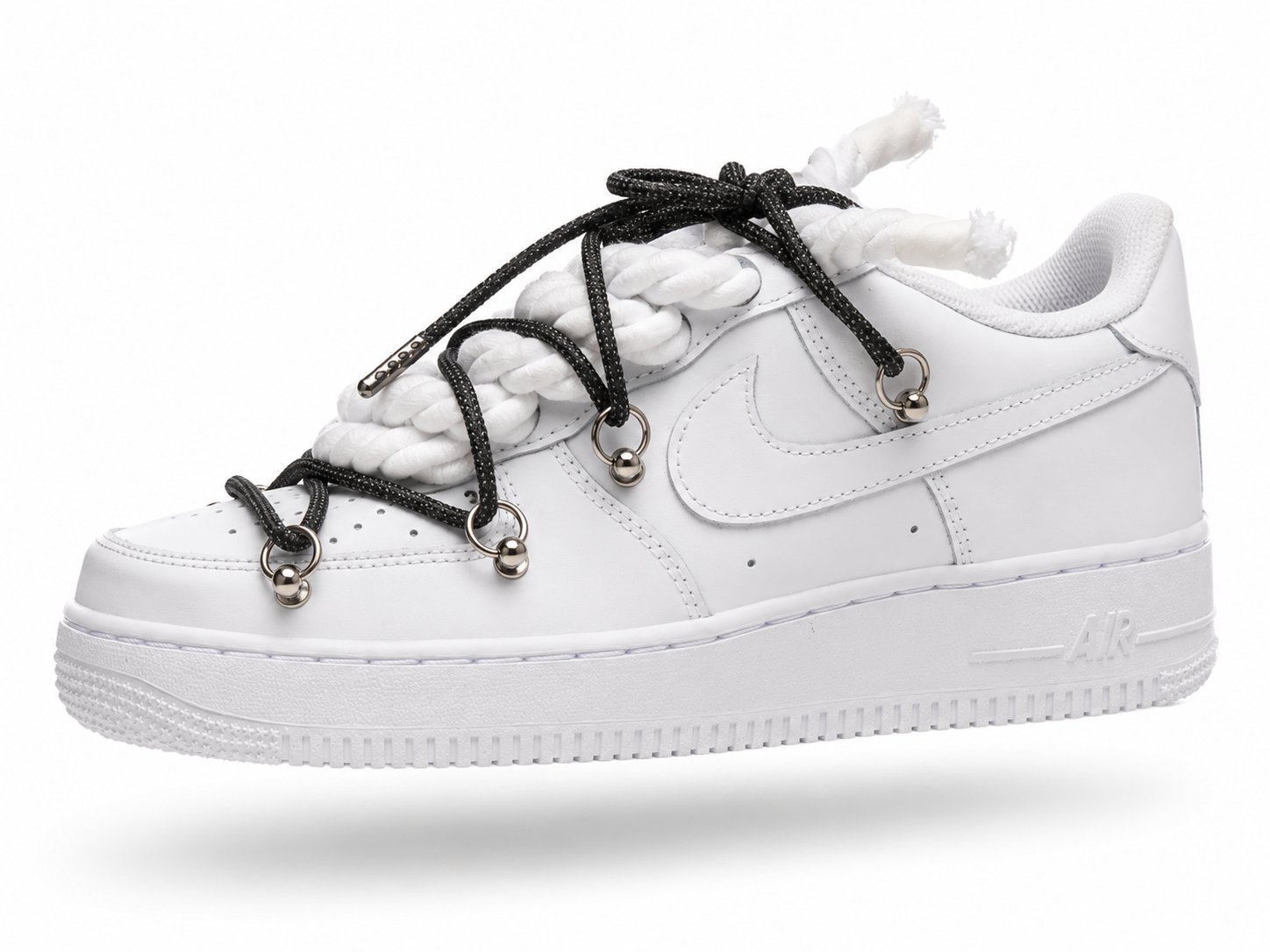 NIKE AIR FORCE 1 “ROPE LACES DOUBLE BLACK SWAROVSKI”