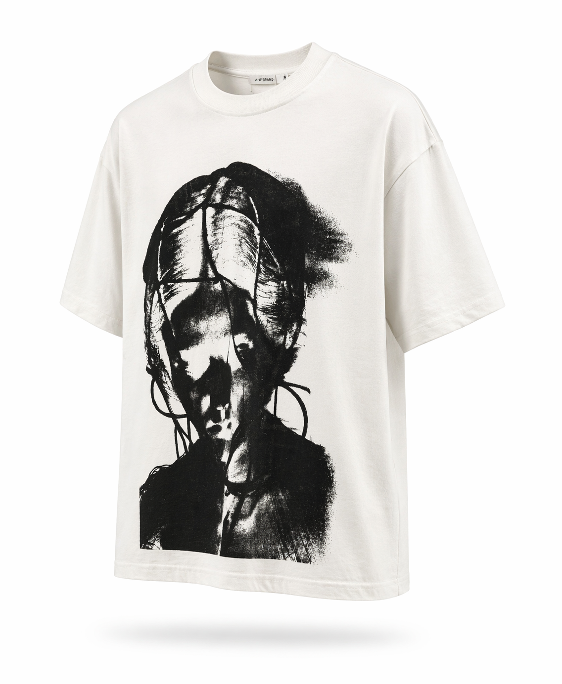 GHOST TEE – White Ink