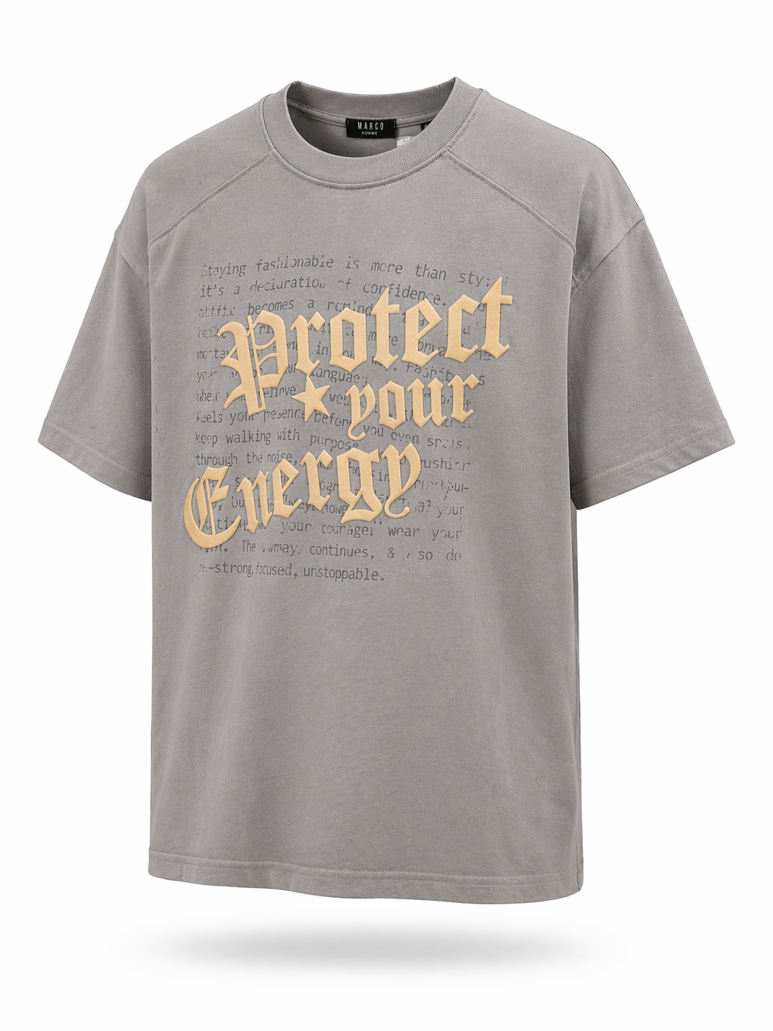 ENERGY TEE – Grey Dust