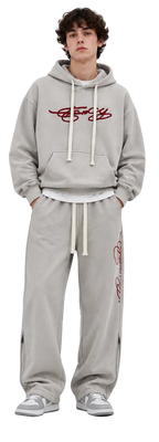 CRIMSON SCRIPT TRACKSUIT – ICE GREY