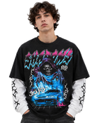 Black Glitter Shadows Longsleeve