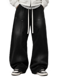 Black Studded Baggy Sweatpants