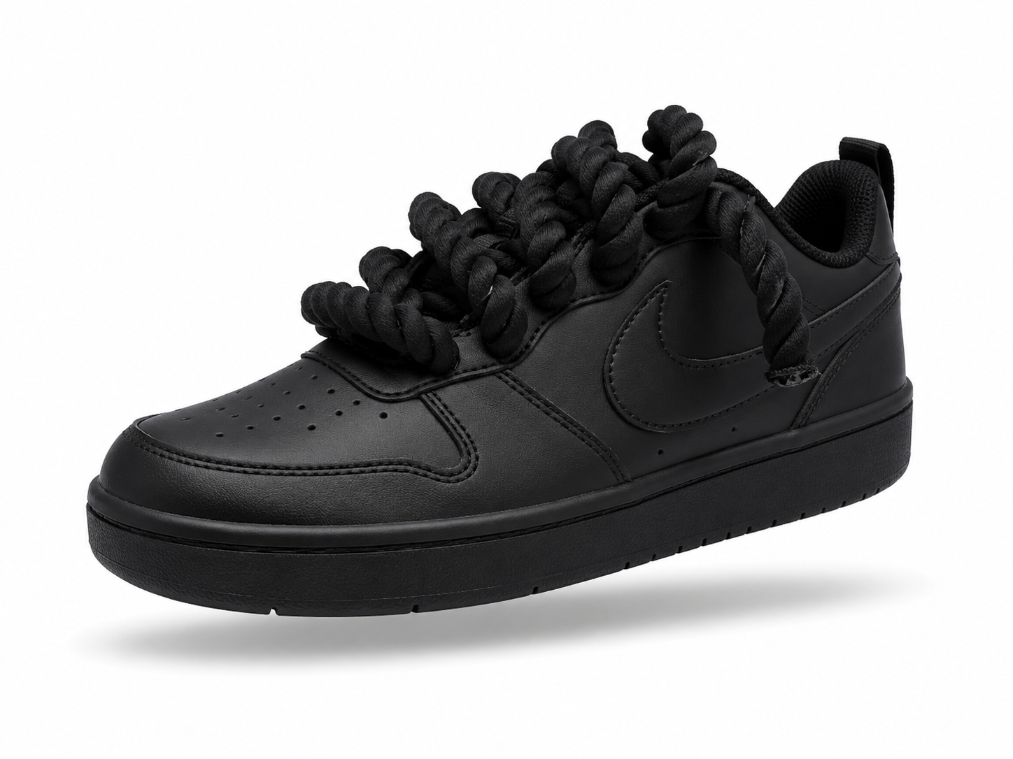 BOROUGH LOW BLACK ROPE LACES