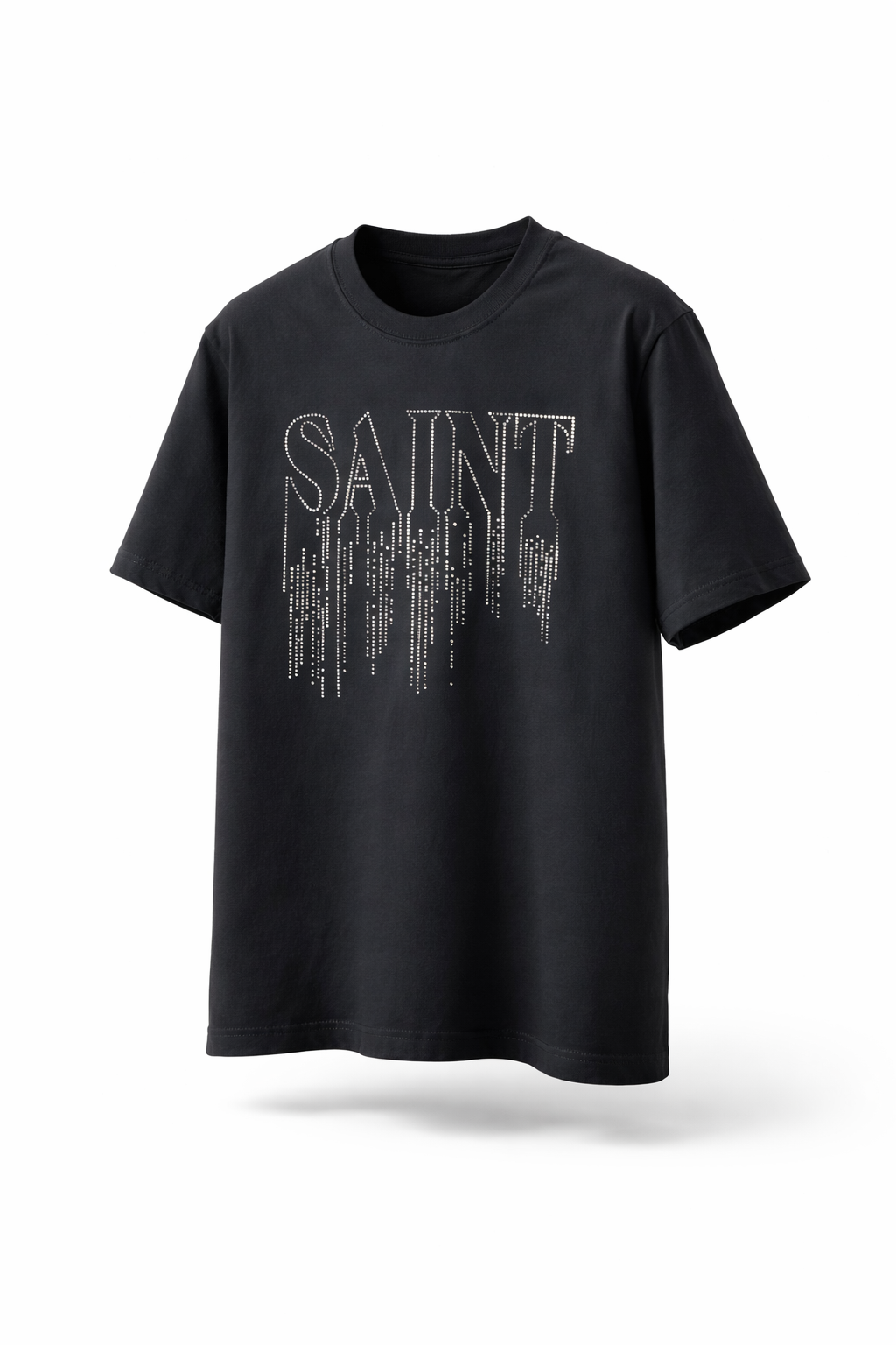 T-Shirt Saint Crystal Drip – Black / White