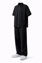 Set Zip Minimal Black – Oversize Fit