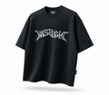 DISTORTED LOGO BOXY TEE BLACK