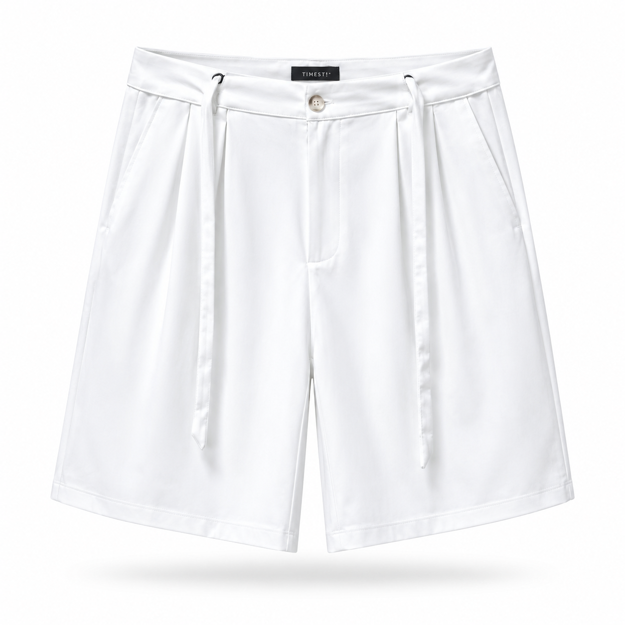 FLOWY TAILORED SHORTS WHITE