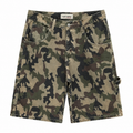 CAMO BAGGY DENIM SHORTS