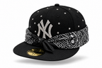 New Era 59FIFTY Custom NY Bandana & Strass Black