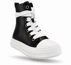 URBAN MEGALACE HIGH BLACK LEATHER