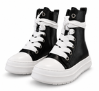 URBAN MEGALACE HIGH BLACK LEATHER