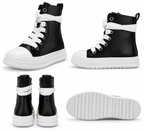 URBAN MEGALACE HIGH BLACK LEATHER