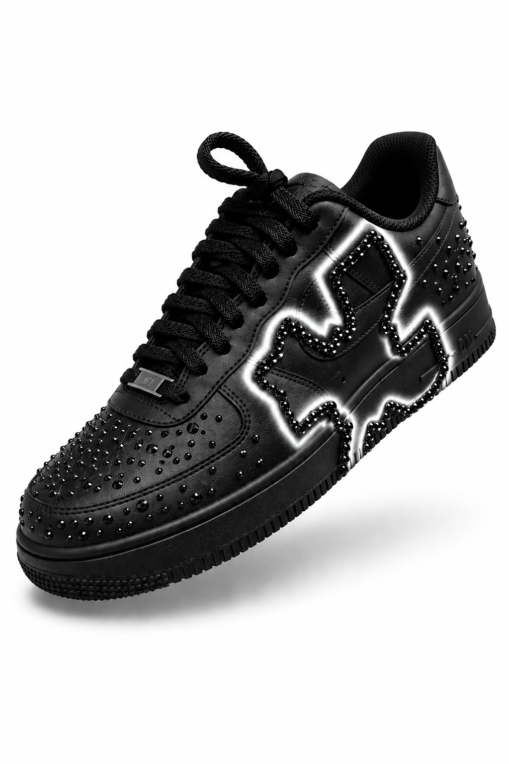 NIKE AIR FORCE 1 BLACK "CHROME VANGELO"