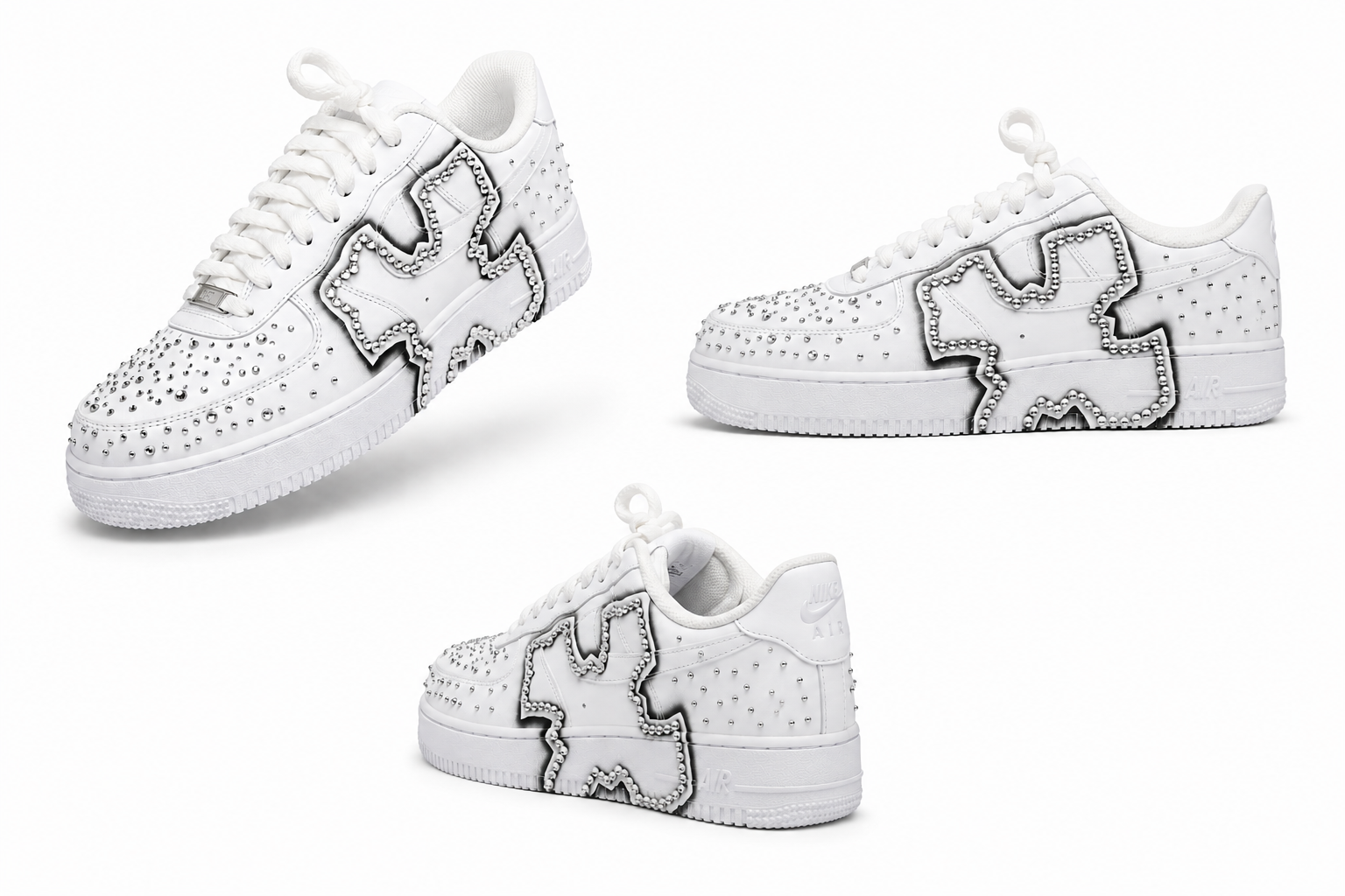 NIKE AIR FORCE 1 WHITE "CHROME VANGELO"