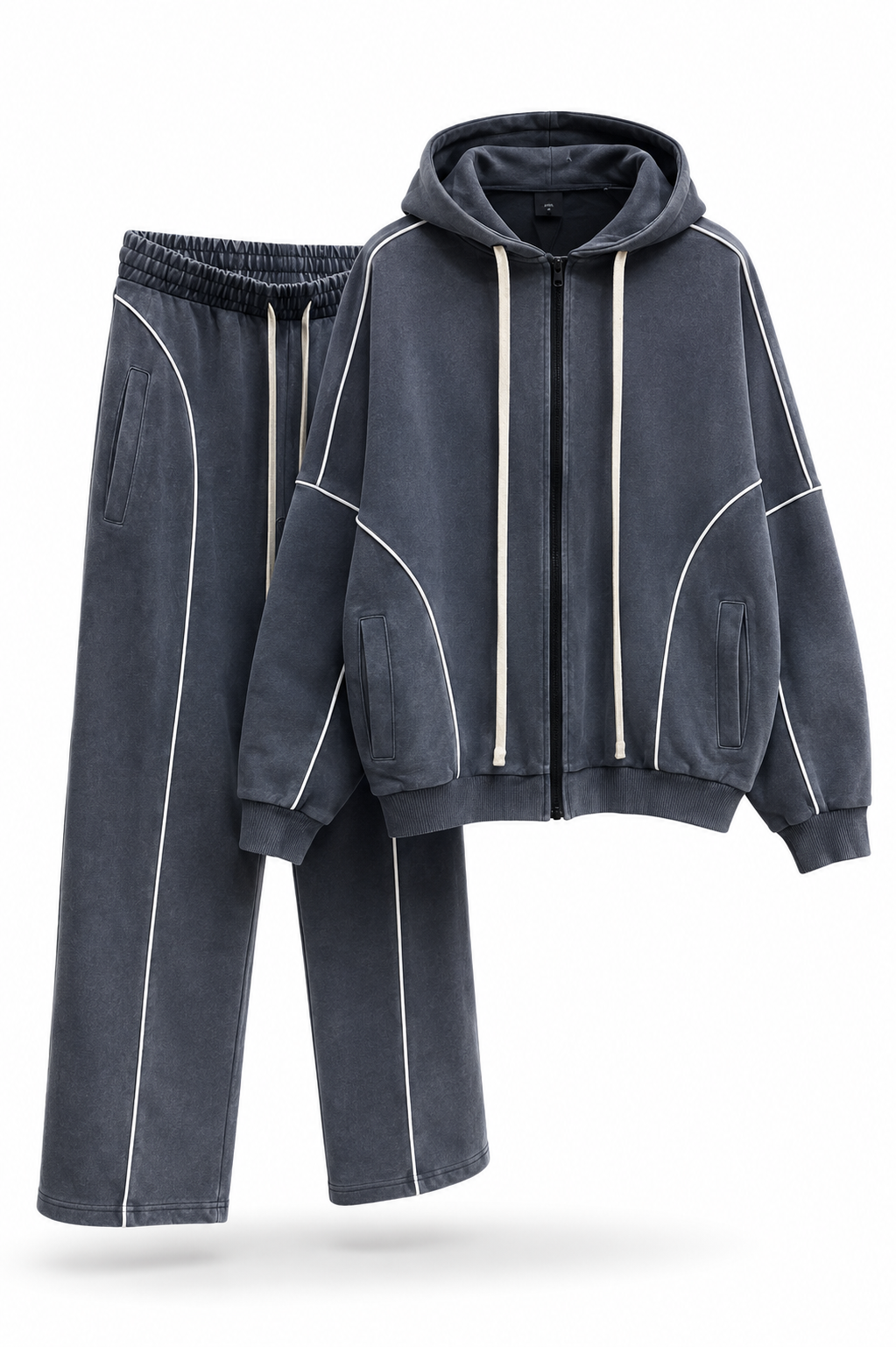 SHADOW LINE TRACKSUIT – WASHED GREY