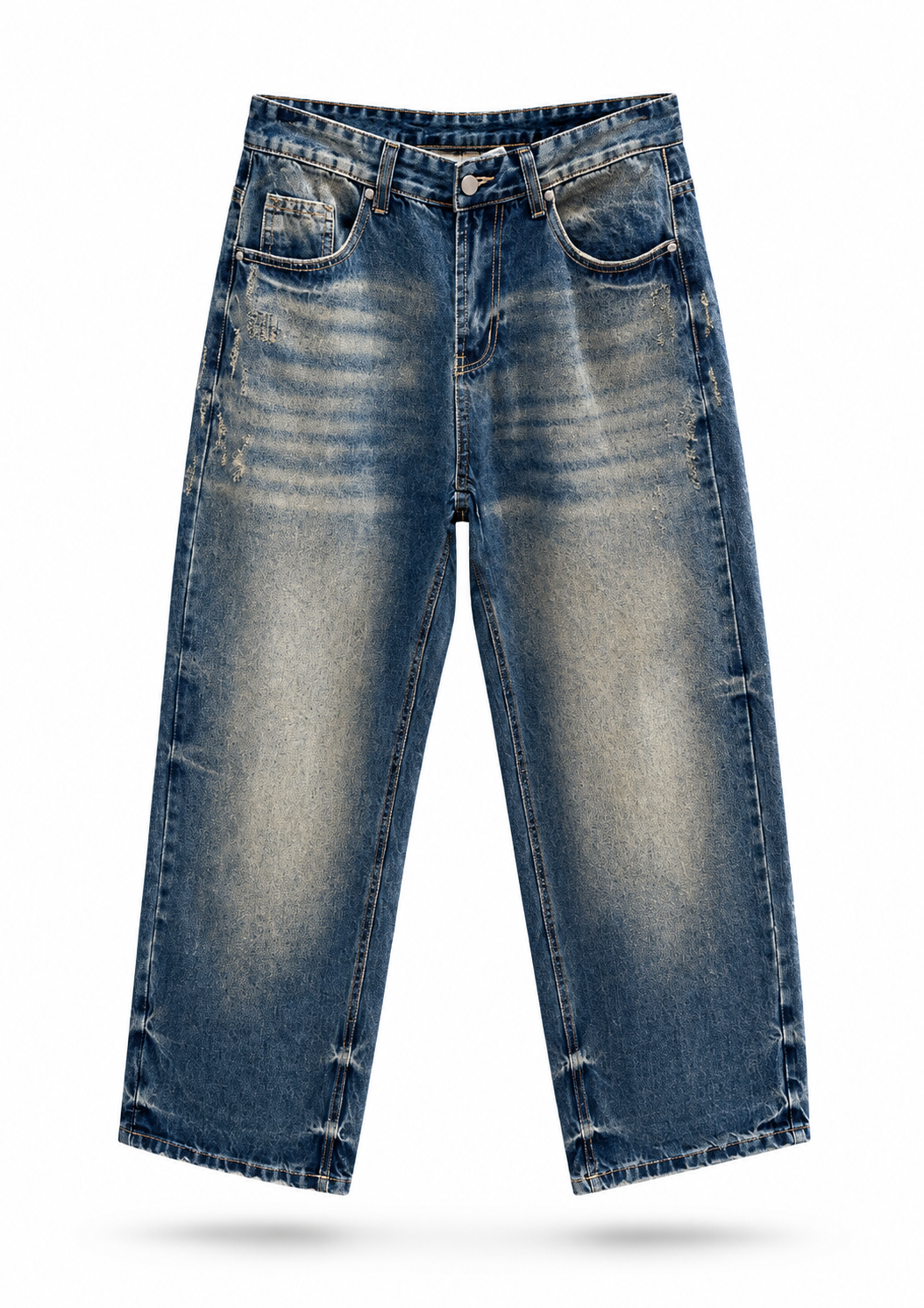 DUST FADE BAGGY JEANS – VINTAGE BLUE