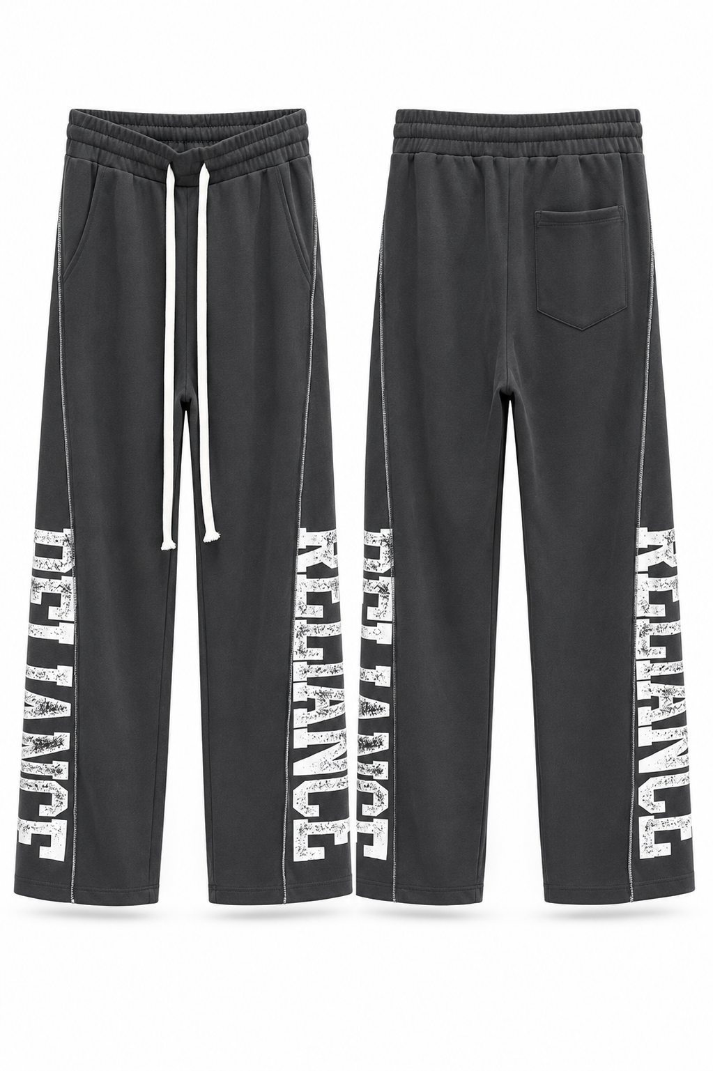 REBEL ZIP WIDE PANTS – WASHED