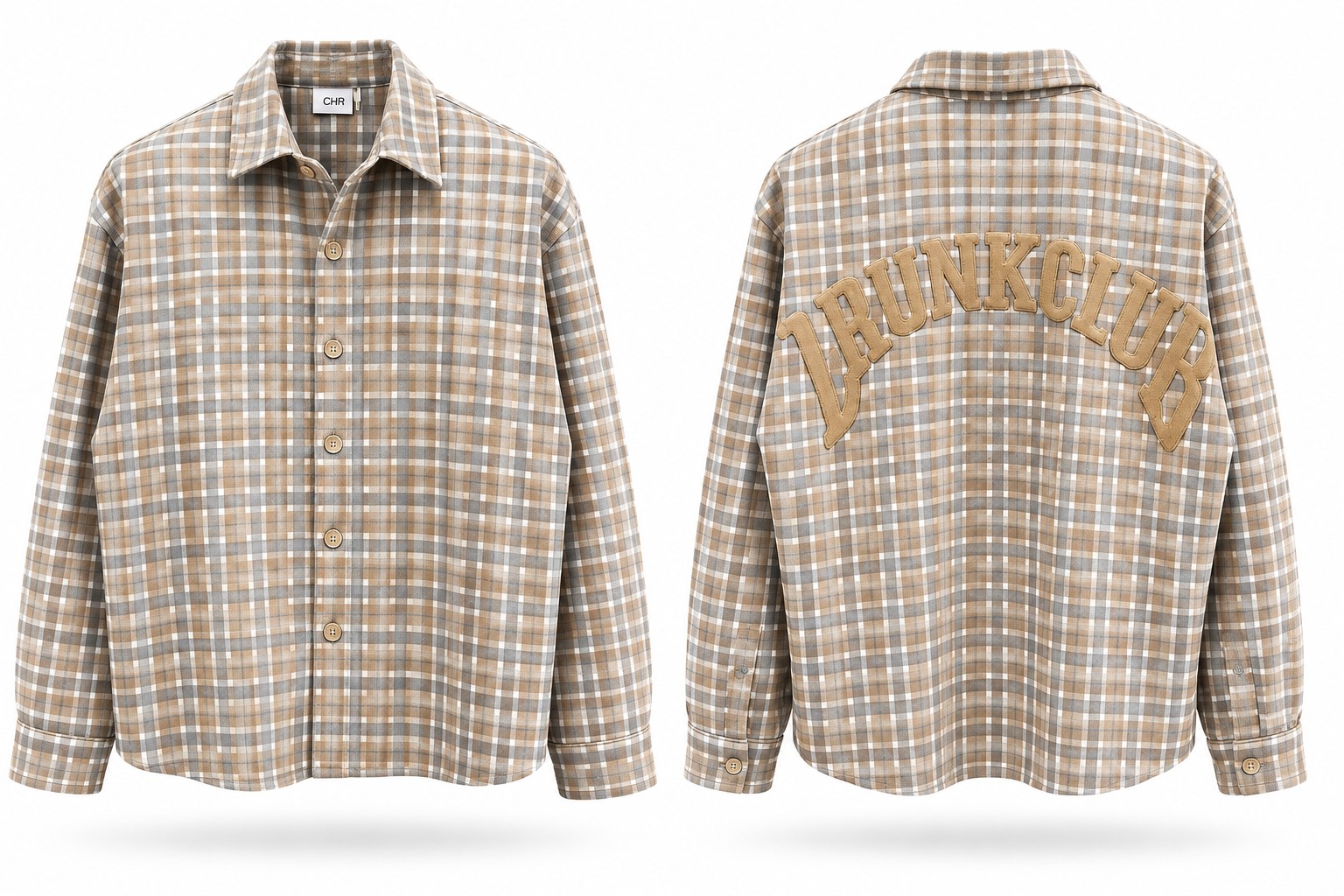 DRUNK CLUB CHECK SHIRT – DUSTY