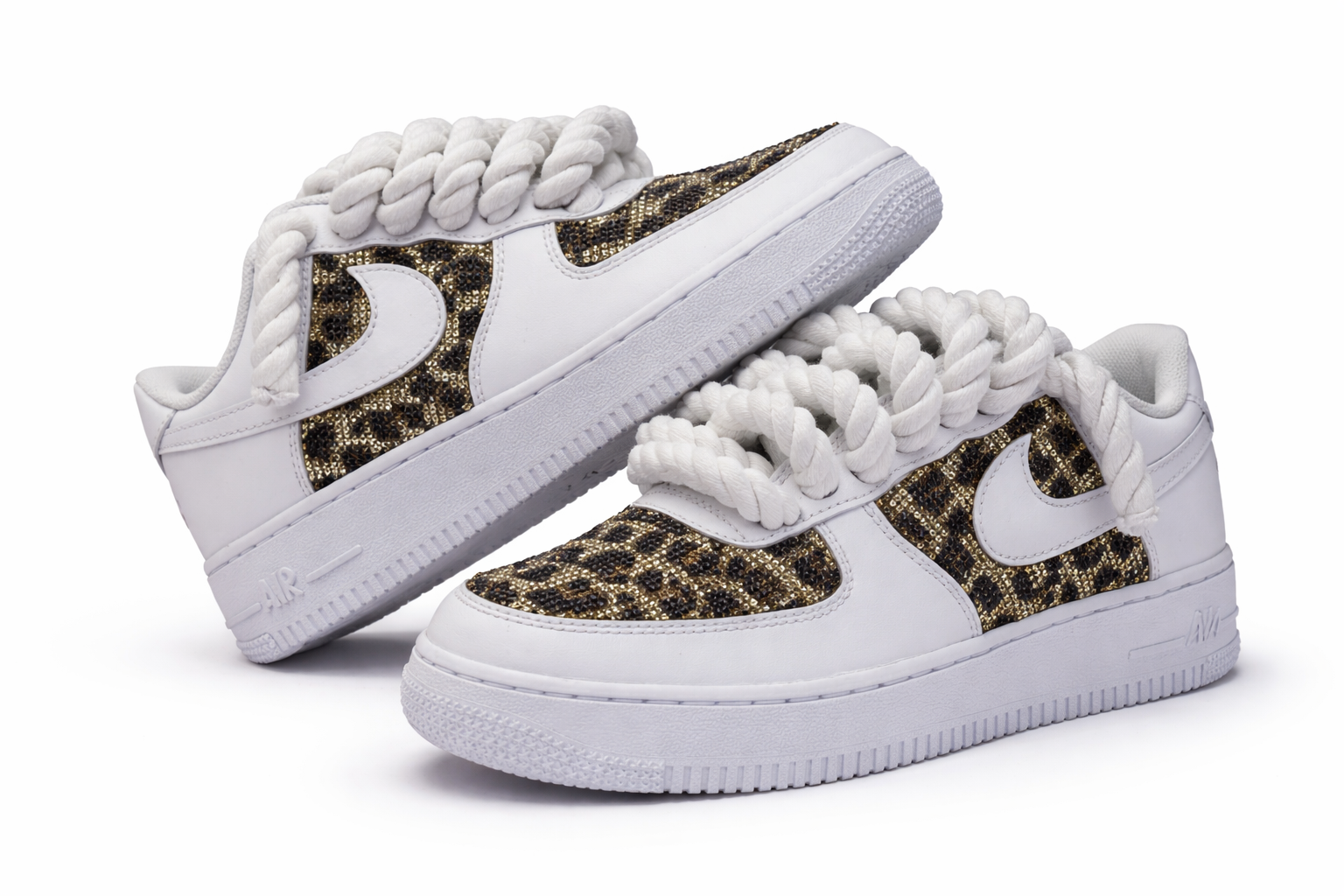 Nike Air Force 1 Custom “Gold Jungle”