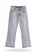 Ice Grey Flare Jeans