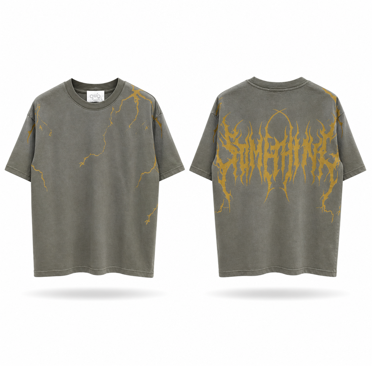 THUNDER FLAME TEE WASHED GREY