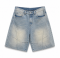 FADE DENIM SHORTS BLUE