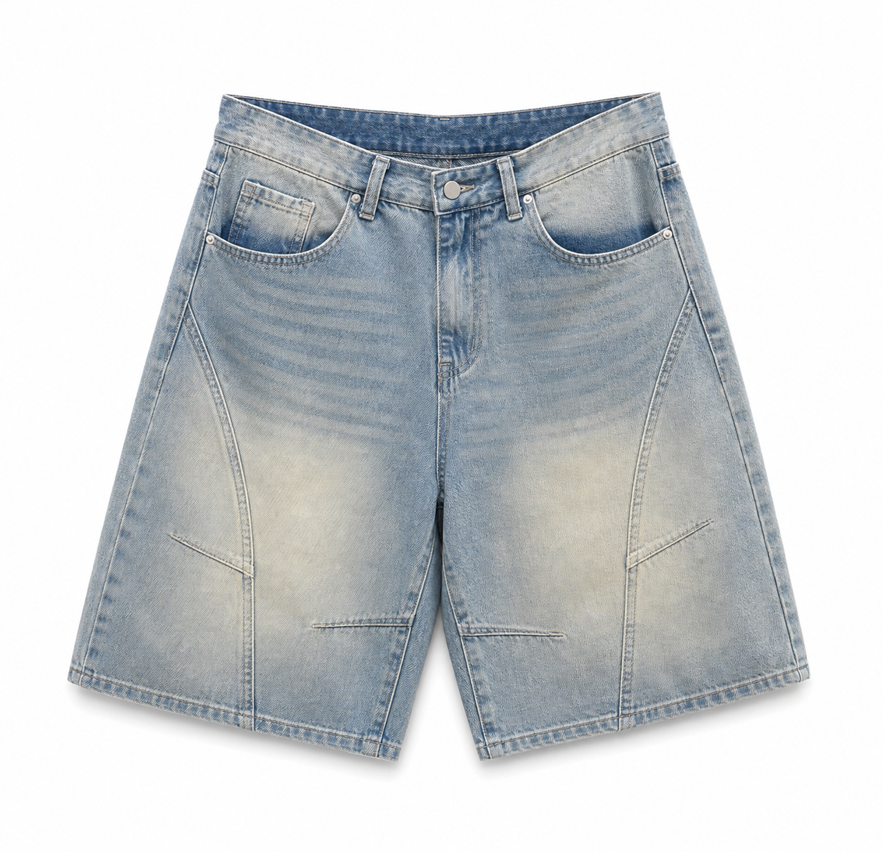 FADE DENIM SHORTS BLUE