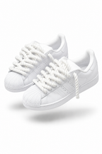 ADIDAS SUPERSTAR WHITE 'ROPE LACES WHITE'