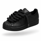 ADIDAS SUPERSTAR BLACK 'ROPE LACES BLACK'