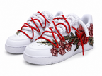 NIKE AIR FORCE 1 WHITE "RED FLOWERS"