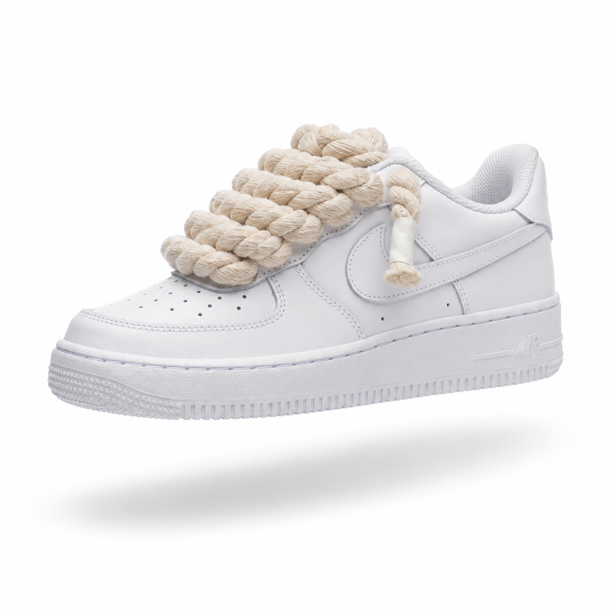 NIKE AIR FORCE 1 BLACK “ROPE LACES CREAM”