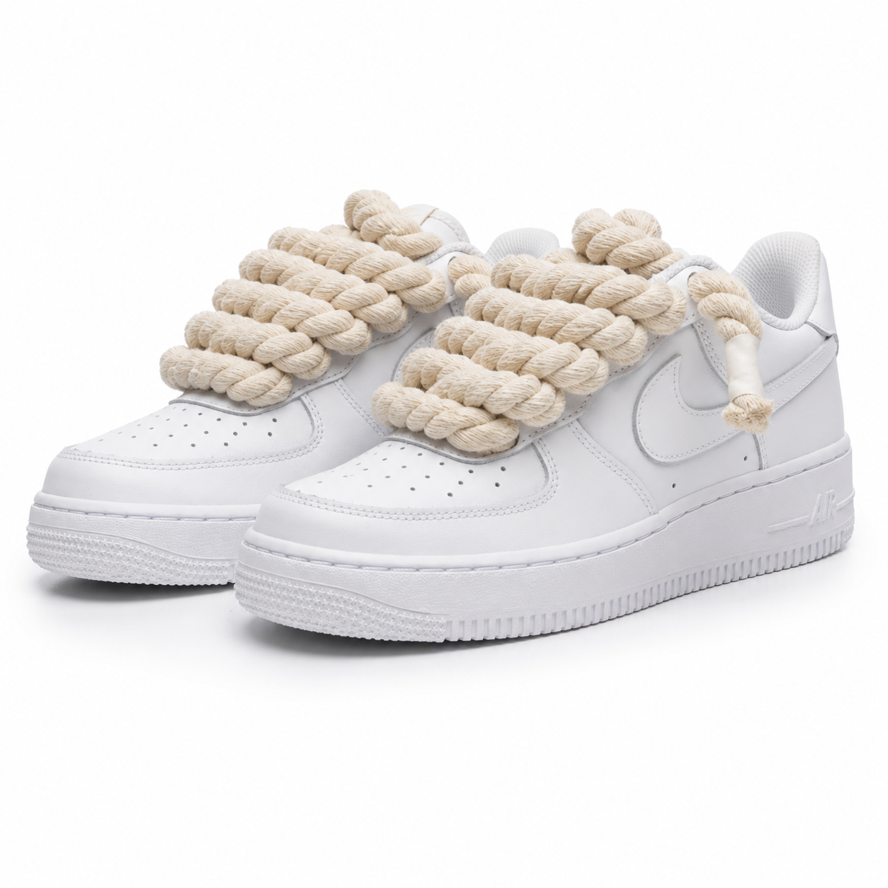 NIKE AIR FORCE 1 BLACK “ROPE LACES CREAM”