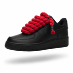 NIKE AIR FORCE 1 BLACK “ROPE LACES RED”
