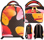 Alviero Rodriguez Sunset Bloom Checkered Backpack