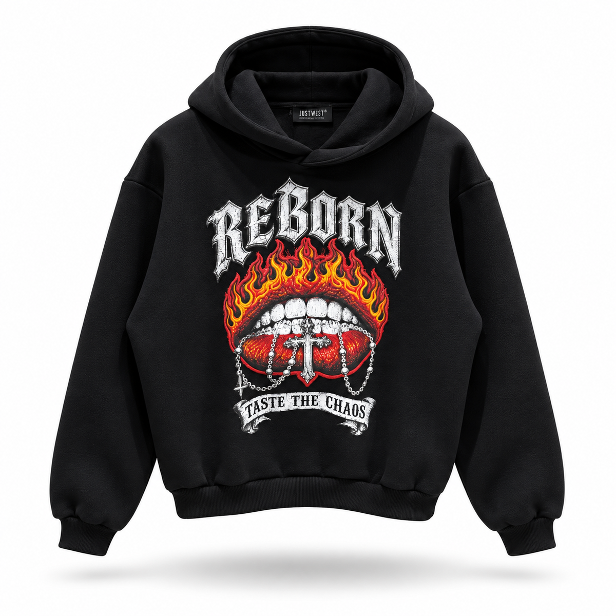 REBORN TASTE THE CHAOS HOODIE BLACK